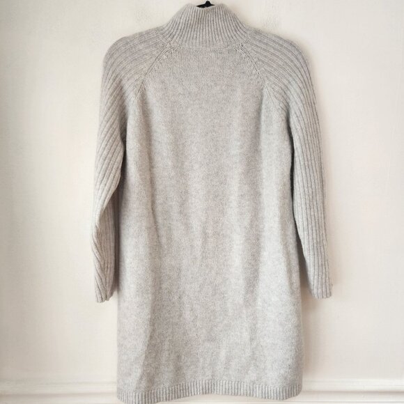 Zara Grey Knit Sweater Dress Wool Blend Shift Style Comfy Cozy Women's S - Picture 2 of 7